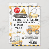 Rustikale Bauweise Geburtstag Danke Karte (Vorne/Hinten)