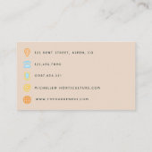 Rustikale Beach QR Code Business Card Visitenkarte (Rückseite)