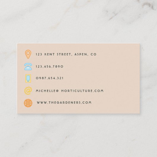 Rustikale Beach QR Code Business Card Visitenkarte (Rückseite)