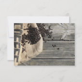 Rustikale Bean-Liebe ist Braukarte Einladung (Rückseite)