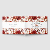 Rustikale Beauty Floral Bohemische Wasserfarbenhoc Gästebuch (Voll)