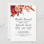 Rustikale Beauty Floral Boho Chic Bridal Brunch Einladung (Vorderseite)
