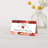 Rustikale Beauty Floral Fall reserviert Seating We Platzkarte (Rückseite)