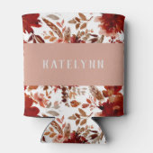 Rustikale Beauty Floral Gerahmte Bohemische Trauze Dosenkühler (Rückseite)