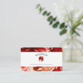 Rustikale Beauty Floral Reserviert Sitzplätze Tisc Platzkarte (Stehend Vorderseite)