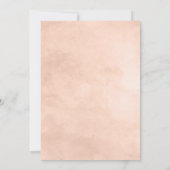 Rustikale Beauty Floral Square Gerahmte Hochzeit Einladung (Rückseite)