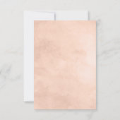 Rustikale Beauty Floral Top Border Wedding RSVP An Karte (Rückseite)