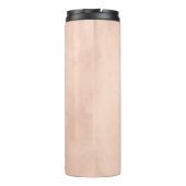 Rustikale Beauty Peach Wasserfarbe Mutter der Brau Thermosbecher (Rückseite)