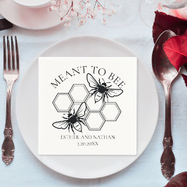 Rustikale Bedeutung für die Hochzeit von Bienen Serviette