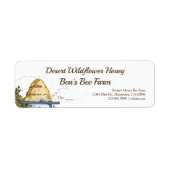 Rustikale Beehive Custom Honey Bee Food Labels (Vorne)