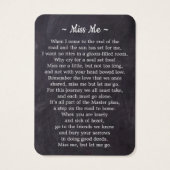 Rustikale Beerdigung Deluxe 3-Foto-Gedenkkarte (Rückseite)