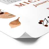 Rustikale Beerdigung des Fotos des Lebens Poster (Ecke)