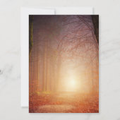 Rustikale Beerdigung | Feiern des Life Foto Einladung (Rückseite)