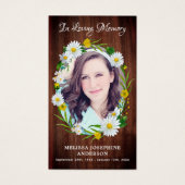 Rustikale Beerdigungskarte (Vorderseite)