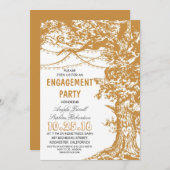 Rustikale Begegnungspartei für Baum- und Stringleu Einladung (Vorne/Hinten)