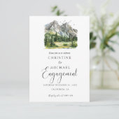 Rustikale Begegnungspartei Wald Save The Date (Stehend Vorderseite)