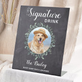 Rustikale Begleitheitsgetränke für Haustiere Hunde Sockelschild