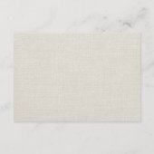 Rustikale Begleitkarte (Rückseite)