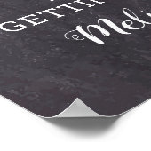 Rustikale Begrüßung Personalisierter Hunde Foto Ha Poster (Ecke)