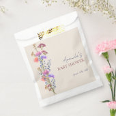 Rustikale Beige Acrylblütendusche Bouquet Baby Geschenktütchen (Versiegelt)