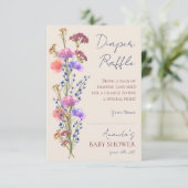 Rustikale, beige Acrylblütenspinnerei Begleitkarte (Stehend Vorderseite)