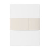 Rustikale Beige Akryllische Bouquet-Hochzeit Einladungsbanderole (Rückseitenbeispiel)