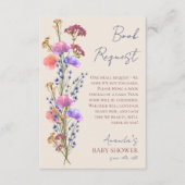 Rustikale Beige Akryllische Buchanfrage Begleitkarte (Vorderseite)