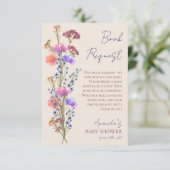 Rustikale Beige Akryllische Buchanfrage Begleitkarte (Stehend Vorderseite)