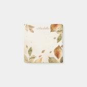 Rustikale Beige Brown, einfache Fallende Blätter Post-it Klebezettel (Vorderseite)