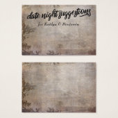 Rustikale Beige Date Night Suggestionen Neugezogen (Vorne & Hinten)