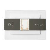 Rustikale Beige Hochzeit Einladungsbanderole (Vorderseite Beispiel)