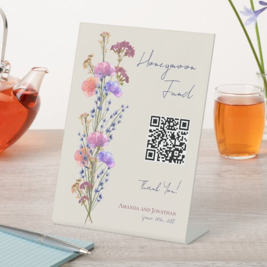 Rustikale Beige Hochzeitsfeier Sockelschild (In Situ)