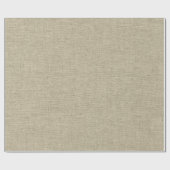 Rustikale beige Imitate Burlap Texture Wrapping Pa Geschenkpapier (Flach)