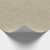 Rustikale beige Imitate Burlap Texture Wrapping Pa Geschenkpapier (Ecke)