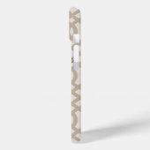 Rustikale Beige Trellis Monogram Case-Mate iPhone Hülle (Rückseite / Links)