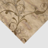 Rustikale Beige und Brown Daisy Seidenpapier (Ausschnitt)