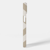 Rustikale Beige X Zickzack Case-Mate iPhone Hülle (Rückseite / Rechts)