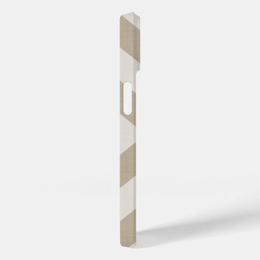 Rustikale Beige X Zickzack Case-Mate iPhone Hülle (Rückseite / Rechts)