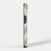 Rustikale Beige X Zickzack iPhone Hülle (Rechte Seite)