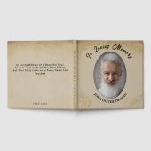 Rustikale benutzerdefinierte Text-Foto-Gedenk-Blat Gästebuch (Voll)
