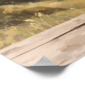 Rustikale Berg-Mason-Glas-Hochzeits-Willkommenssch Poster (Ecke)