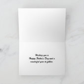 Rustikale Bergbären Vatertagskarte Karte (Innenseite)