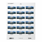 Rustikale Berge - Foto zur Natur Adressaufkleber (Vorne)