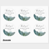 Rustikale Berge Freibad Themenwald bevorzugt Runder Aufkleber (Blatt)