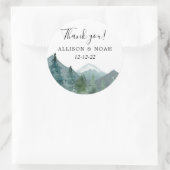 Rustikale Berge Freibad Themenwald bevorzugt Runder Aufkleber (Tasche)