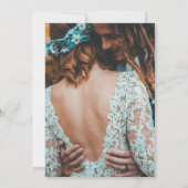 Rustikale Berge & Lake Evergreen rettet das Datum Einladung (Rückseite)