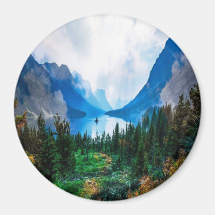 Rustikale Berge Landschaftliche Natur Magnet