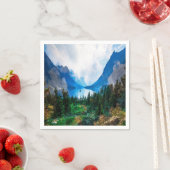 Rustikale Berge Landschaftliche Natur Serviette (Beispiel)