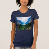 Rustikale Berge Landschaftliche Natur T-Shirt (Vorderseite)