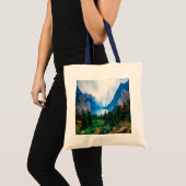 Rustikale Berge Landschaftliche Natur Tragetasche (Vorderseite (Produkt))